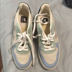 Veja Cream and Pastel Sneakers
